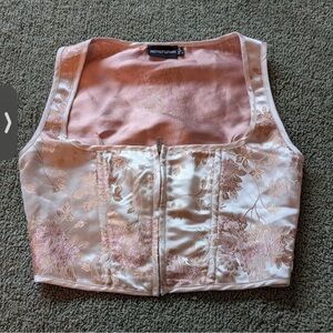 PLT Corset Crop Top